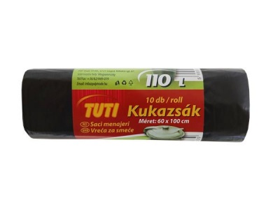 Szemeteszsák, 110 l, 10 db, TUTI