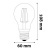 LED izzó, filament, E27, gömb, A60, 8,5W, 1055lm, 4000K, AVIDE